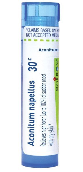 Boiron Aconitum Napellus 30C Homeopathic Single Medicine For Cough, Cold & Flu 80 Pellet