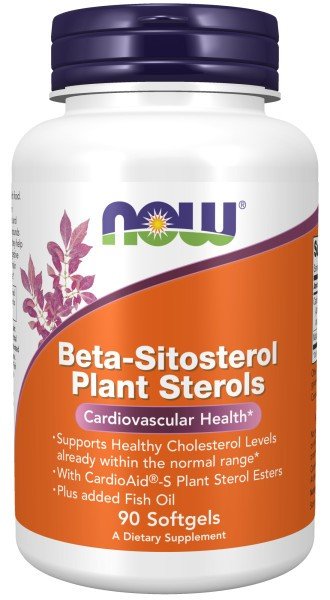 Now Foods Beta-Sitosterol Plant Sterol Softgels 90 Softgel