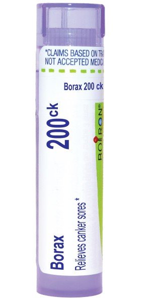 Boiron Borax 200CK Homeopathic Single Medicine For First Aid 80 Pellet