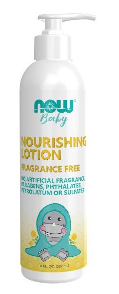 Now Foods Nourishing Baby Lotion, Fragrance Free 8 oz Liquid