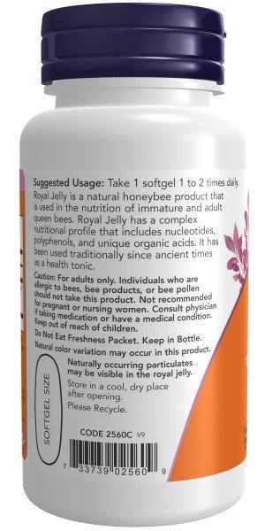 Now Foods Royal Jelly 1000mg 60 Softgel