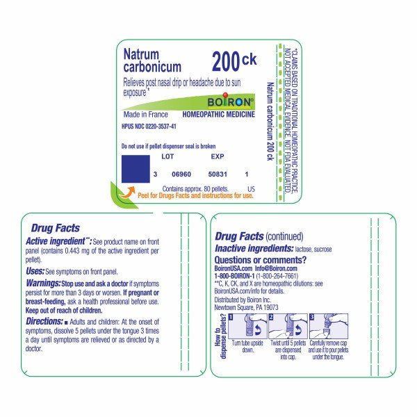 Boiron Natrum Carbonicum 200CK Homeopathic Single Medicine For Allergy 80 Pellet