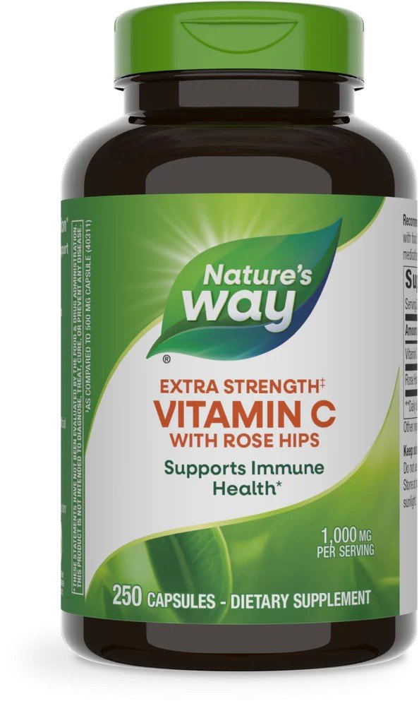Nature's Way Vitamin C 1000mg With Rose Hips 250 Capsule