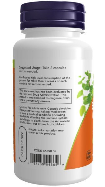 Now Foods Echinacea &amp; Goldenseal Root 225mg/225mg 100 Capsule