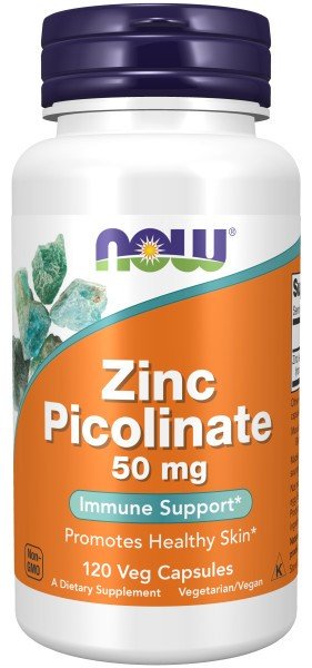 Now Foods Zinc Picolinate 50mg 120 Capsule