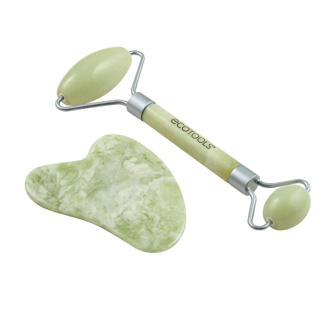 EcoTools Jade Facial Roller and Gua Sha Stone Duo 1 Pack