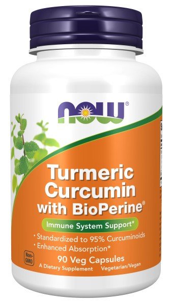 Now Foods Turmeric Curcumin + Bioperine 90 VegCap