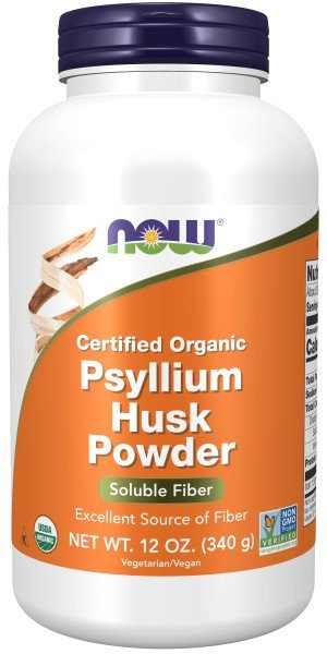 Now Foods Organic Psyllium Husk Powder 12 oz Powder
