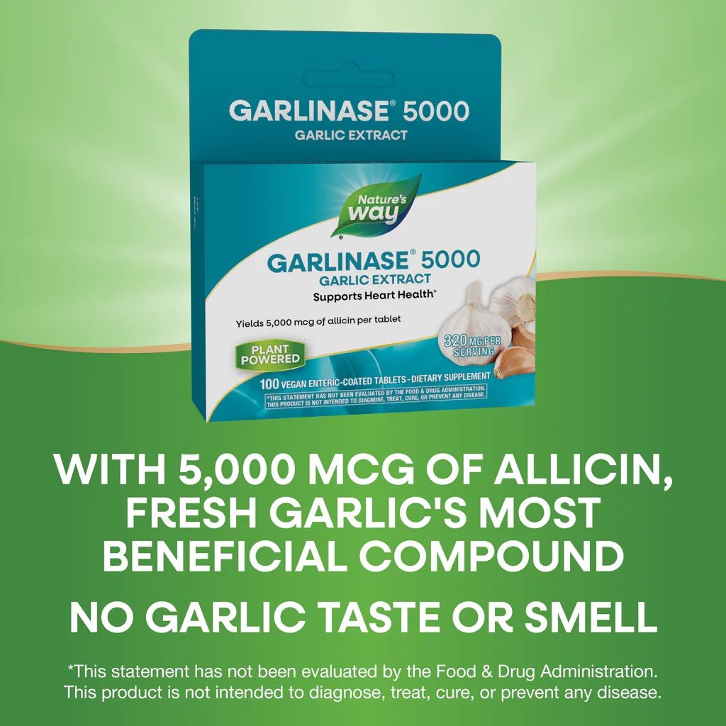 Nature&#39;s Way Garlinase 5000 100 Tablet