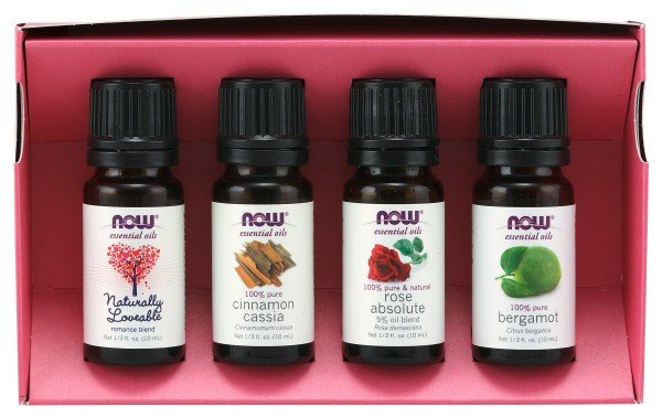 Now Foods Love At First Scent Essential Oils Kit 4 pieces Kit