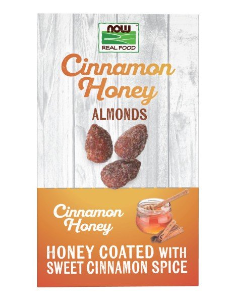 Now Foods Cinnamon Honey Almonds-10 Single Serve Packs 10-1.25 oz (35 g) Pa Packet