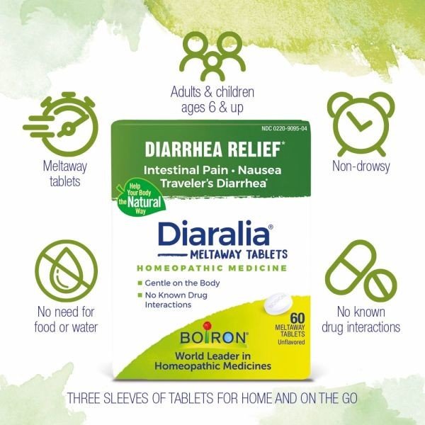 Boiron Diaralia Homeopathic Medicine For Diarrhea Relief 60 Tablet