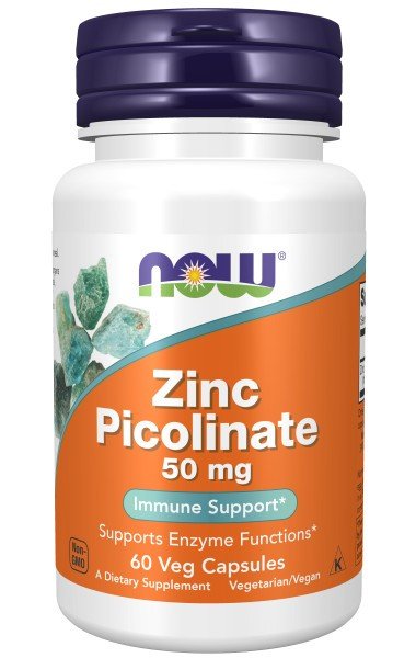 Now Foods Zinc Picolinate 50mg 60 Capsule