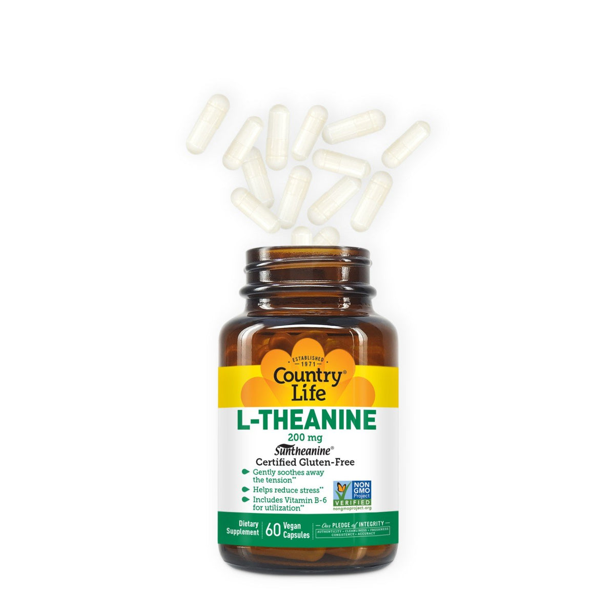 Country Life L-Theanine 200 mg 60 VegCap