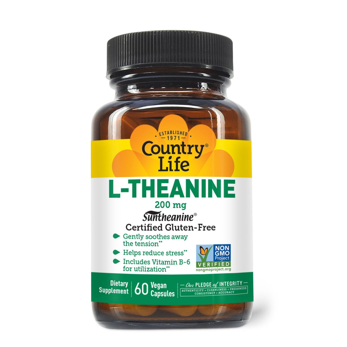 Country Life L-Theanine 200 mg 60 VegCap