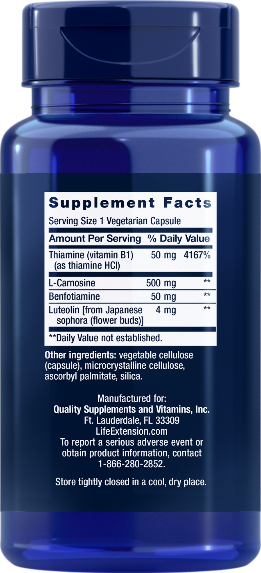 Life Extension Super Carnosine500 mg 60 VegCap