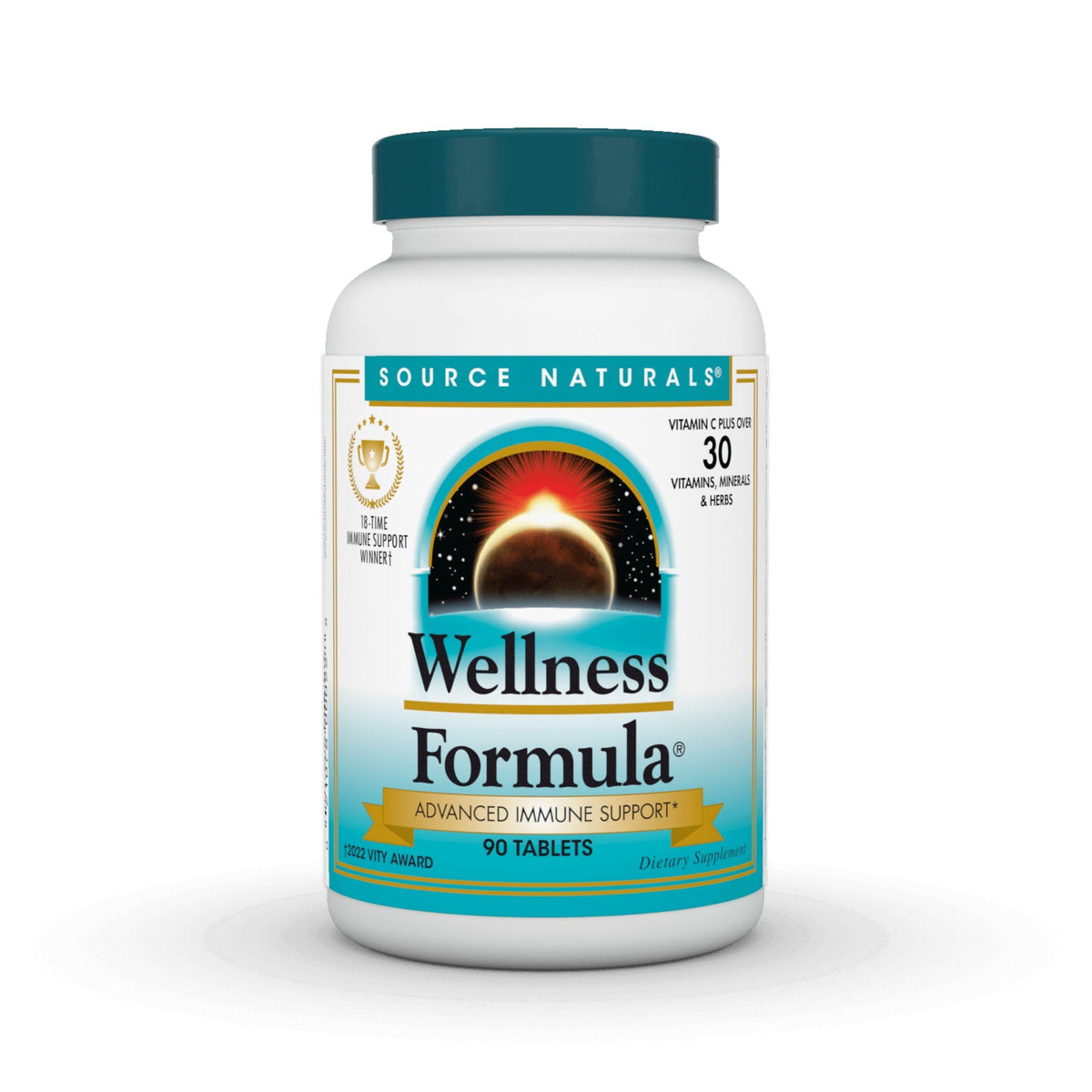 Wellness Formula | Source Naturals | Immune Support | Vitamin C | Over 30 Minerals, Vitamins, and Herbs | Dietary Supplement | 90 Tablets | VitaminLife