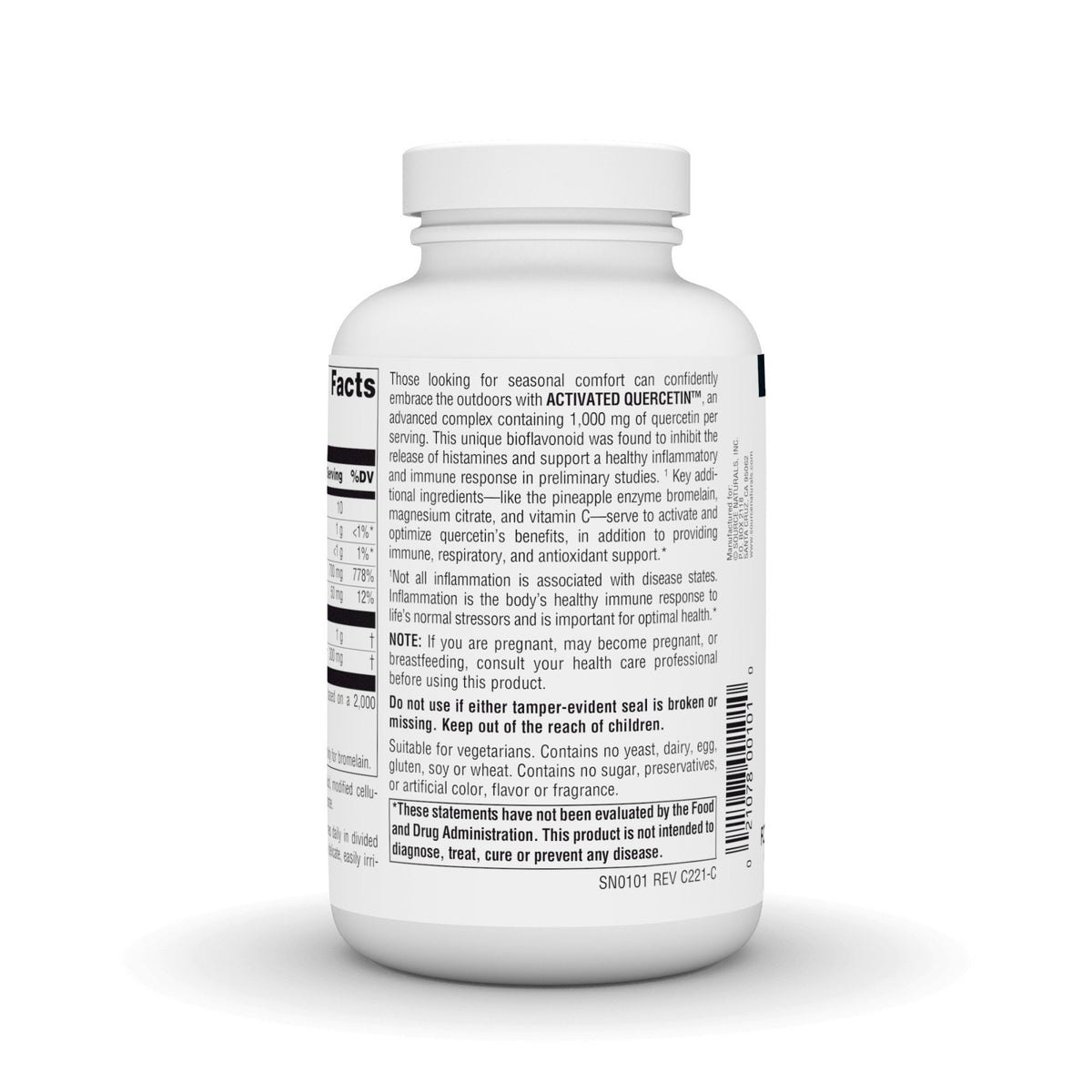 Source Naturals, Inc. Activated Quercetin 200 Tablet