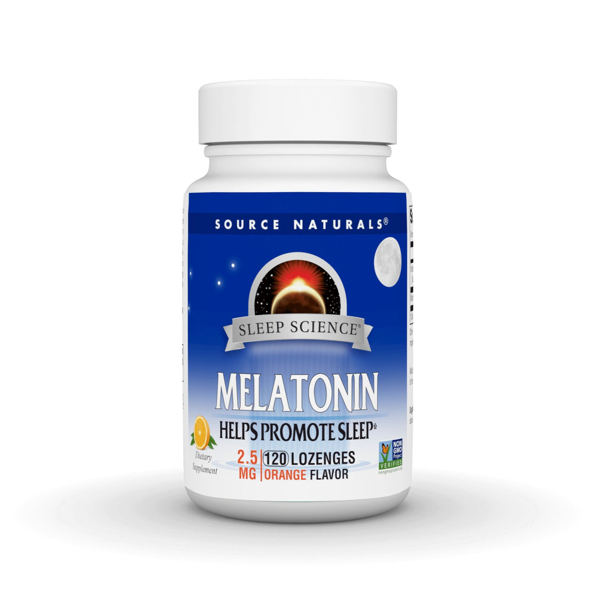 Source Naturals, Inc. Melatonin 2.5mg Sublingual-Orange 120 Lozenge