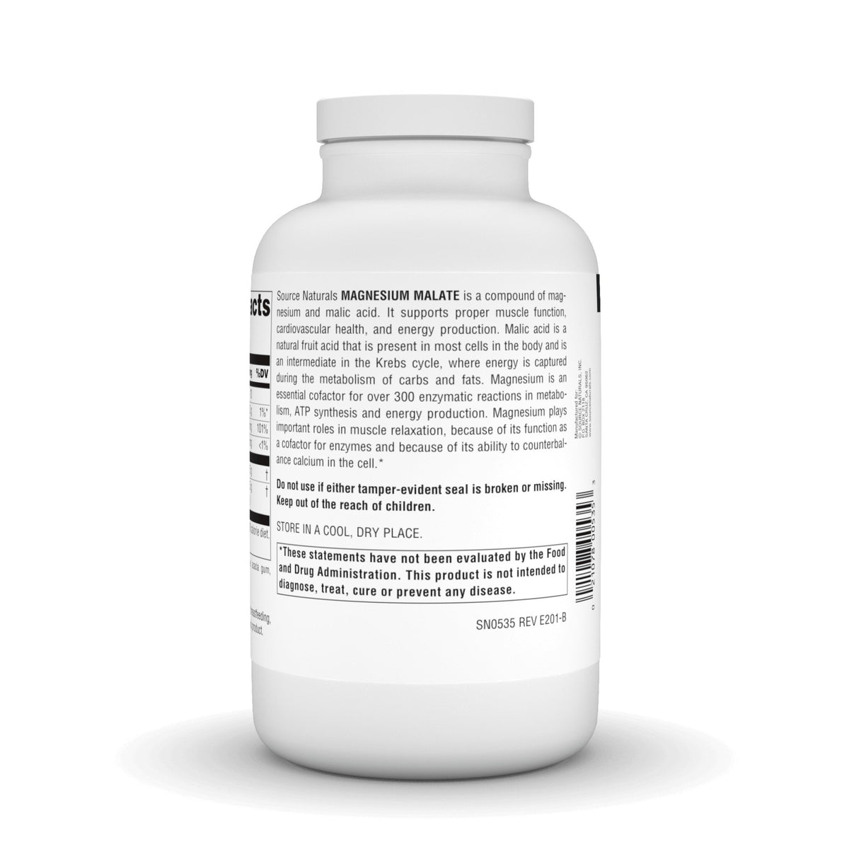 Source Naturals, Inc. Magnesium Malate 360 Tablet