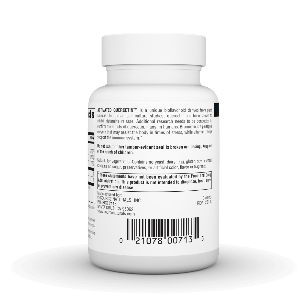 Source Naturals, Inc. Activated Quercetin 50 Tablet