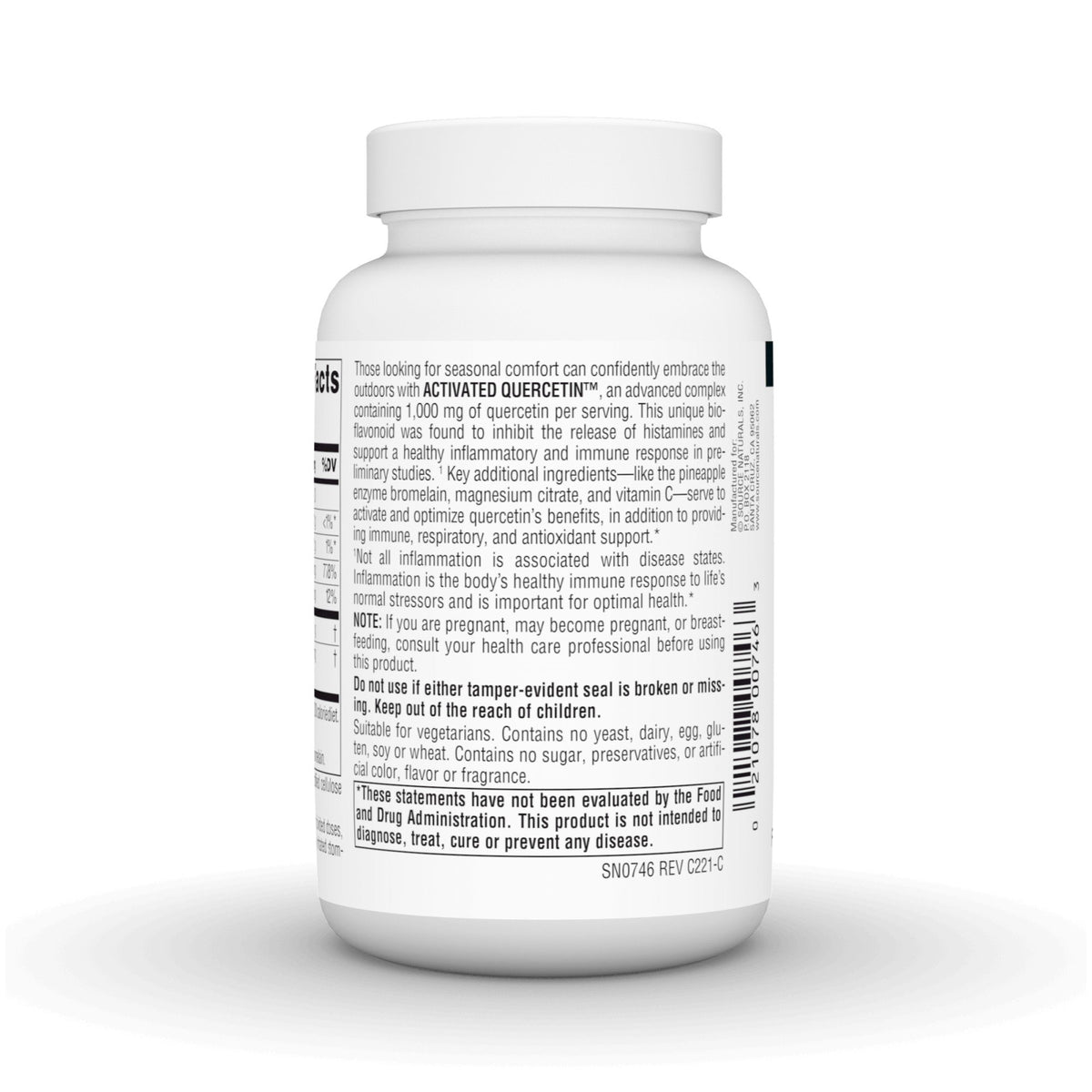 Source Naturals, Inc. Activated Quercetin 100 Tablet