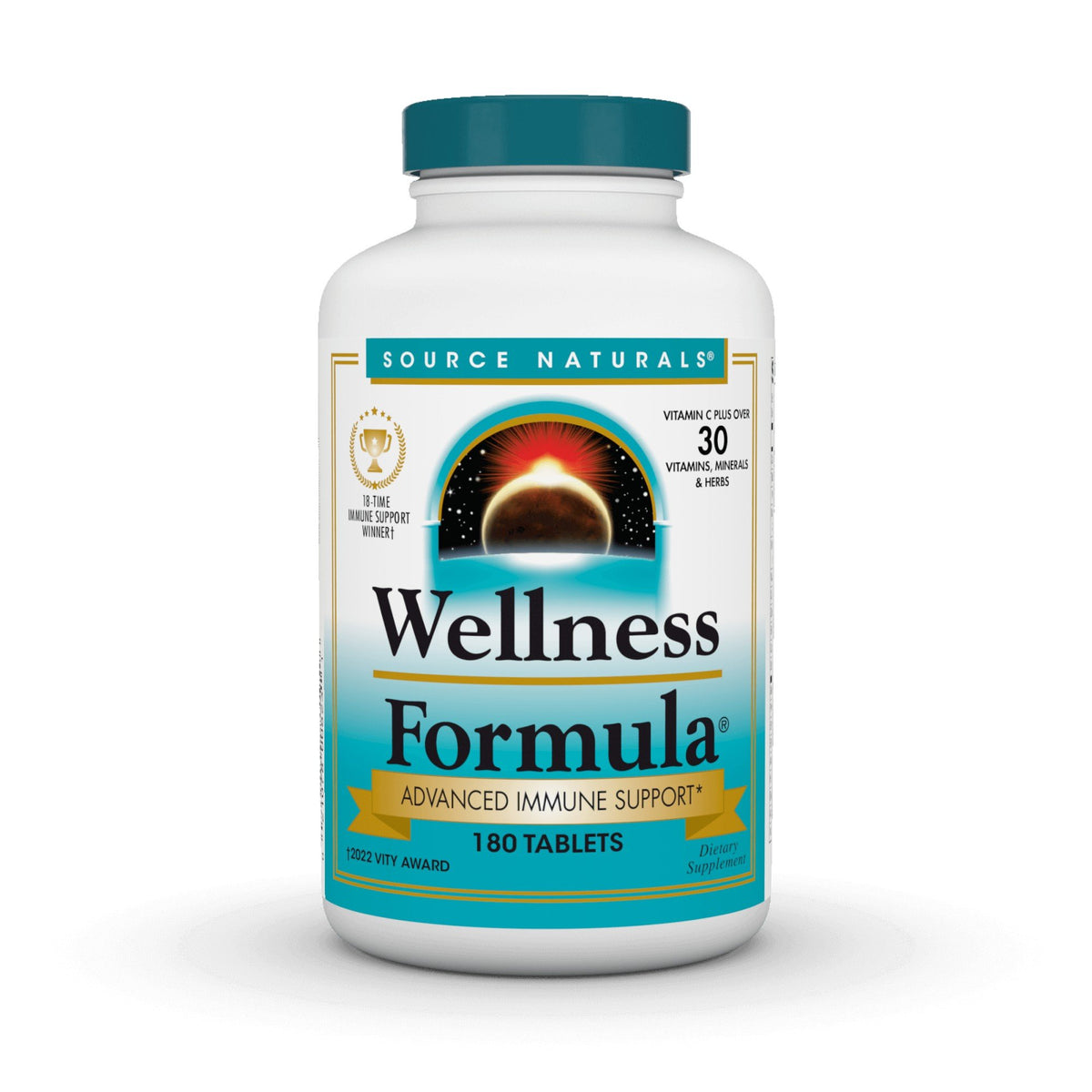 Wellness Formula | Source Naturals | Immune Support | Dietary Supplement | 180 Tablets | VitaminLife