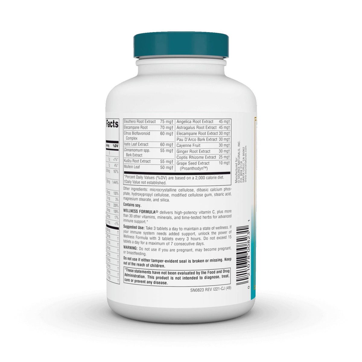 Source Naturals, Inc. Wellness Formula 180 Tablet