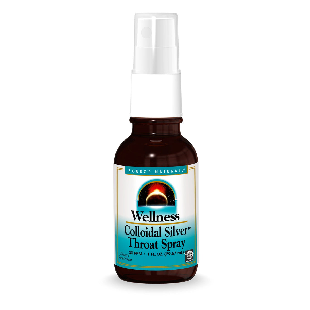 Source Naturals, Inc. Wellness Colloidal Silver 30 ppm Throat Spray 1 oz Spray