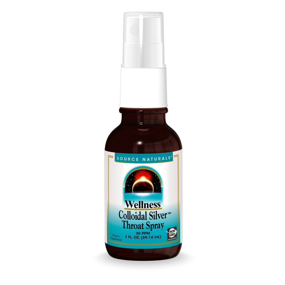 Source Naturals, Inc. Wellness Colloidal Silver 30 ppm Throat Spray 2 oz Spray