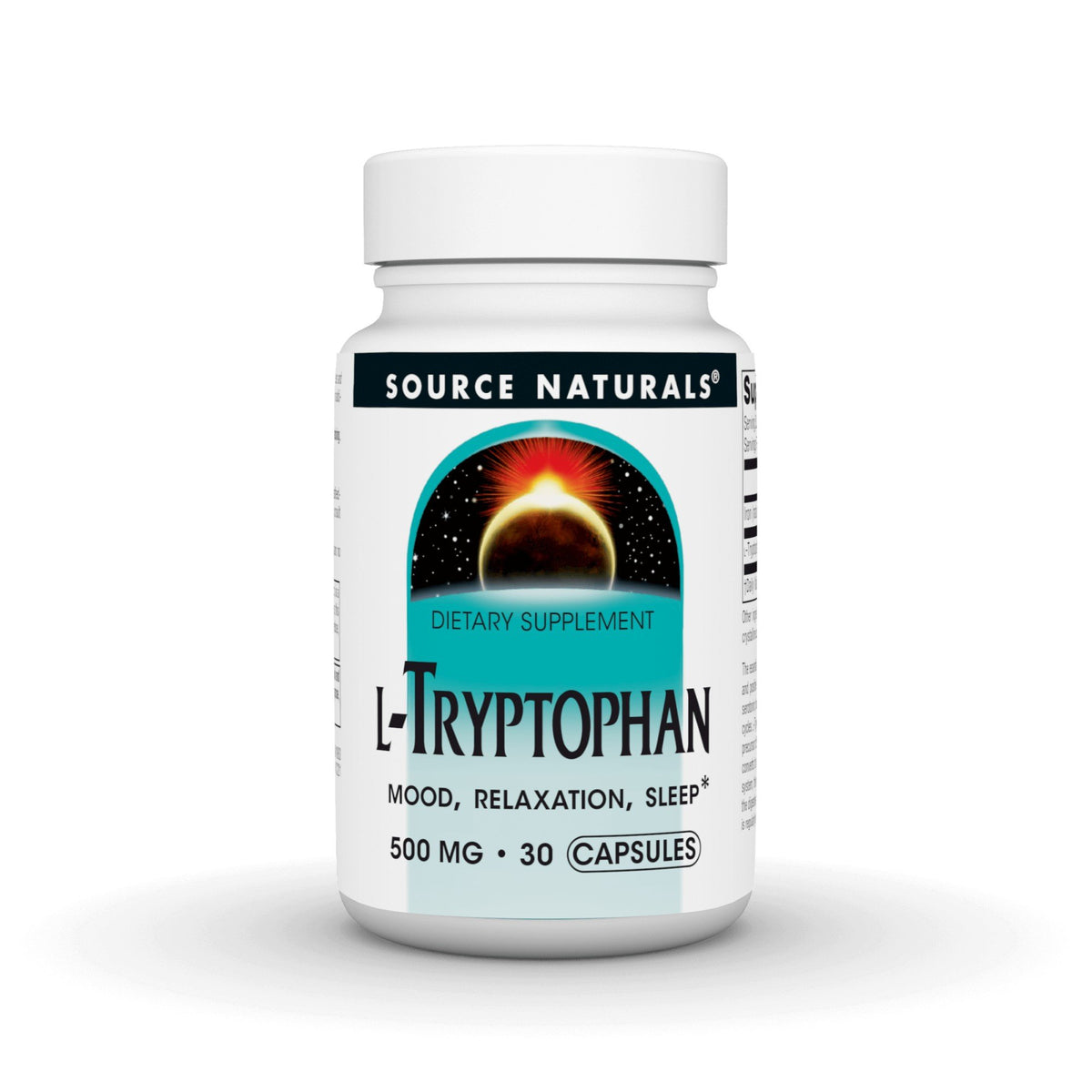 Source Naturals, Inc. L-Tryptophan 500 mg 30 Capsule
