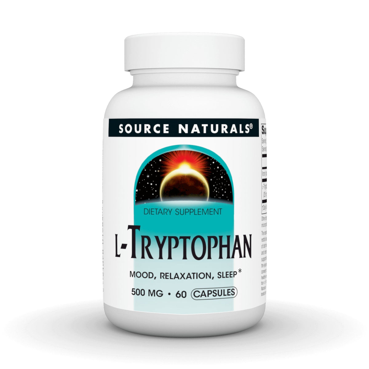 Source Naturals, Inc. L-Tryptophan 500 mg 60 Capsule