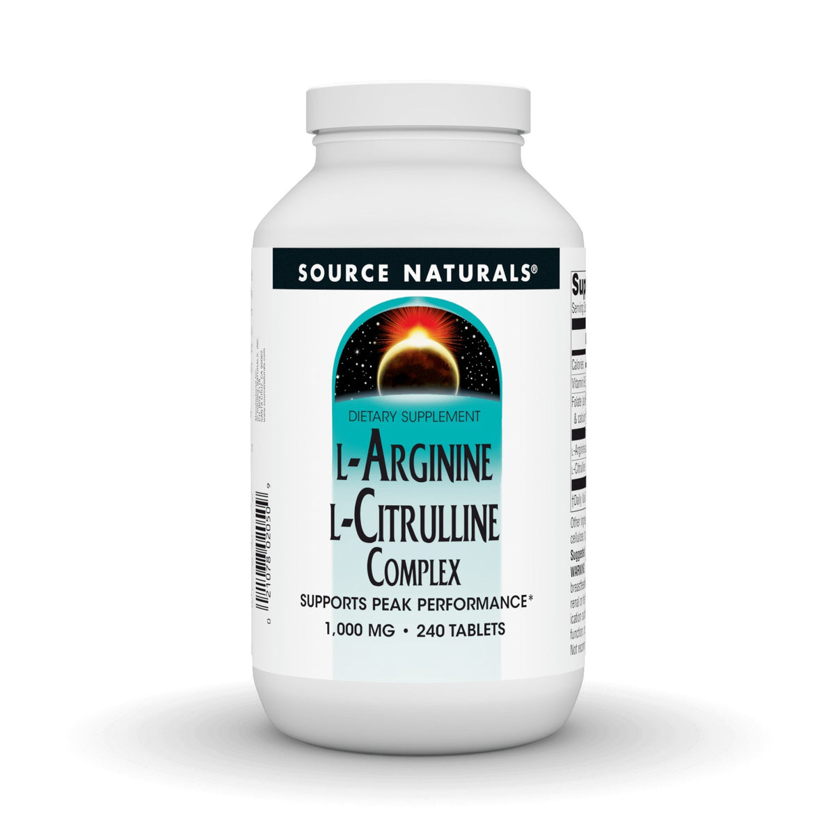 Source Naturals, Inc. L Arginine L Citrulline Complex 240 Tablet