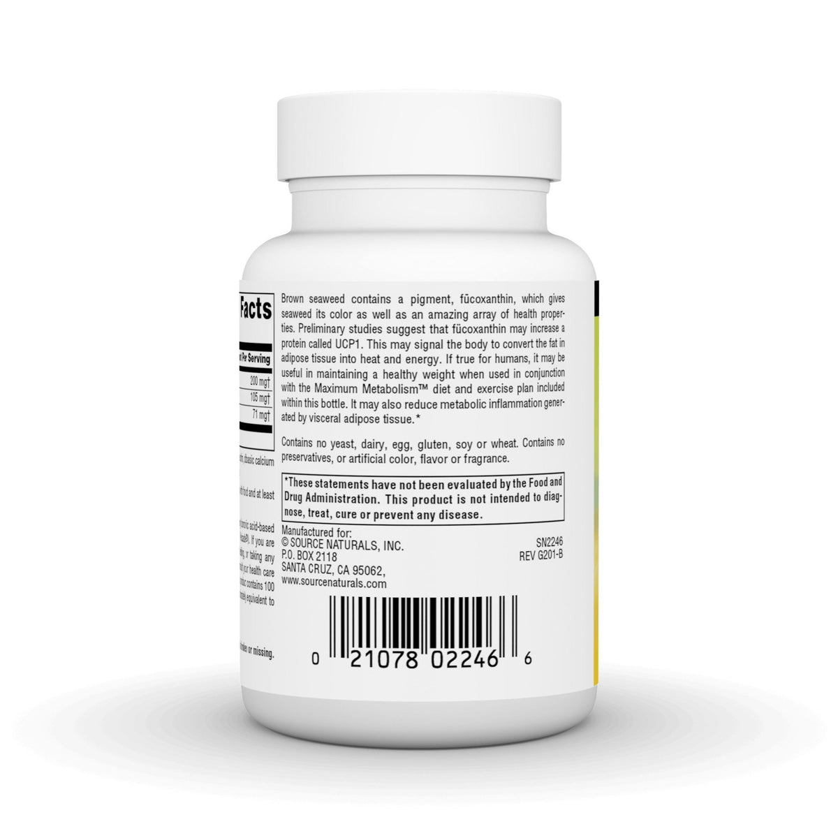 Source Naturals, Inc. FucoxanTHIN 45 Capsule