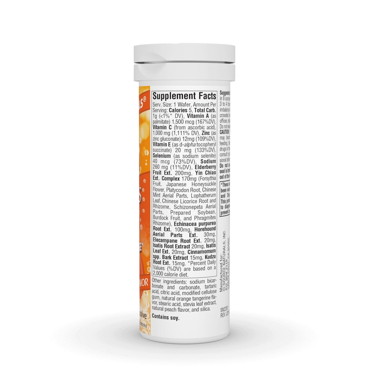 Source Naturals, Inc. Wellness Fizz - Tangerine 10 Wafer