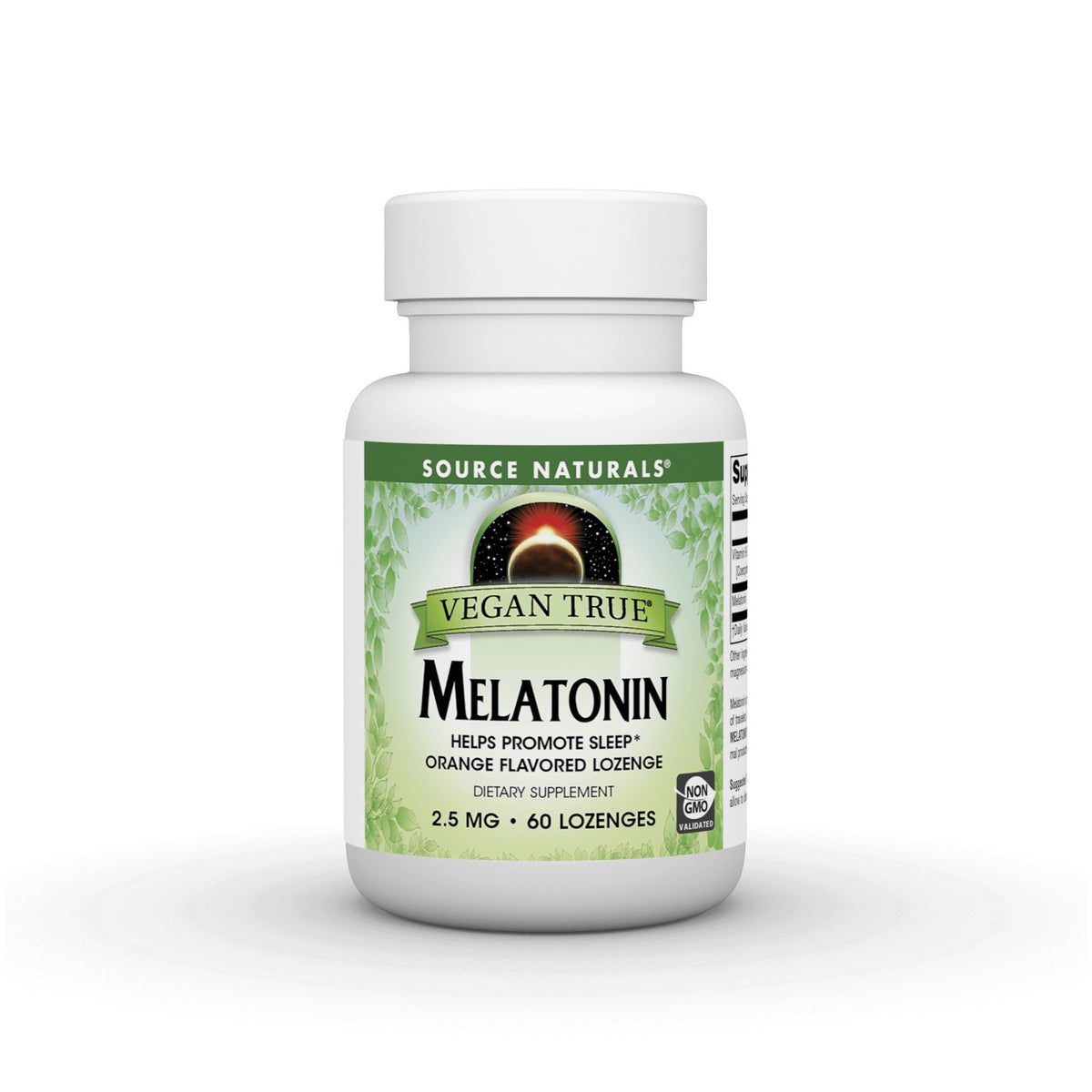 Source Naturals, Inc. Vegan True Melatonin 2.5 mg Orange 60 Lozenge