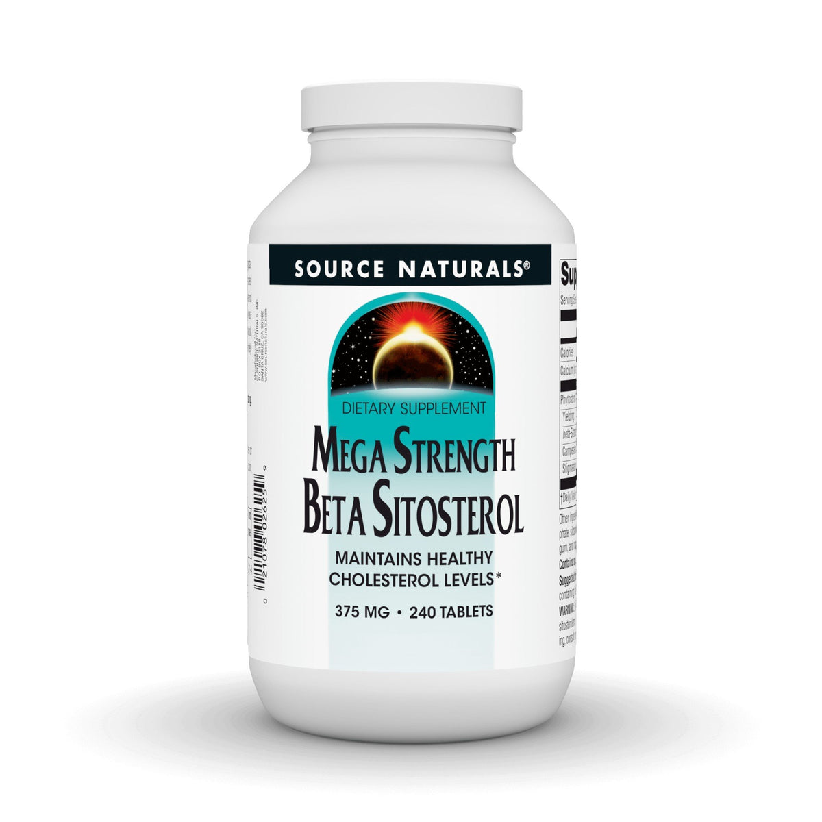 Source Naturals, Inc. Beta Sitosterol Mega 375 mg 240 Tablet