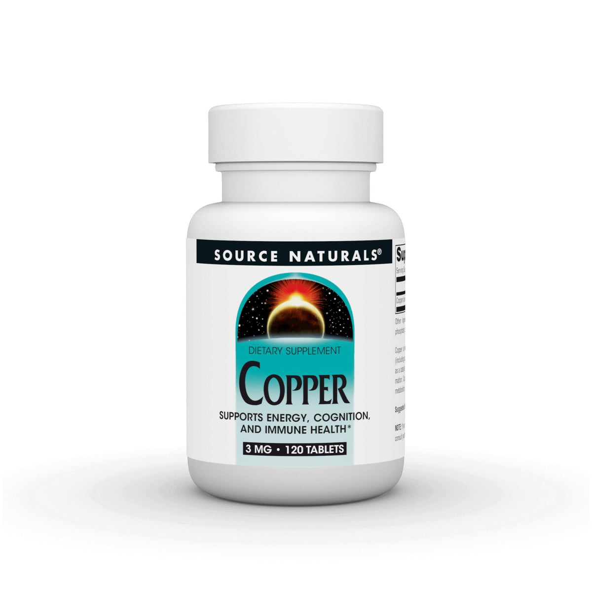 Source Naturals, Inc. Copper 3 mg 120 Tablet