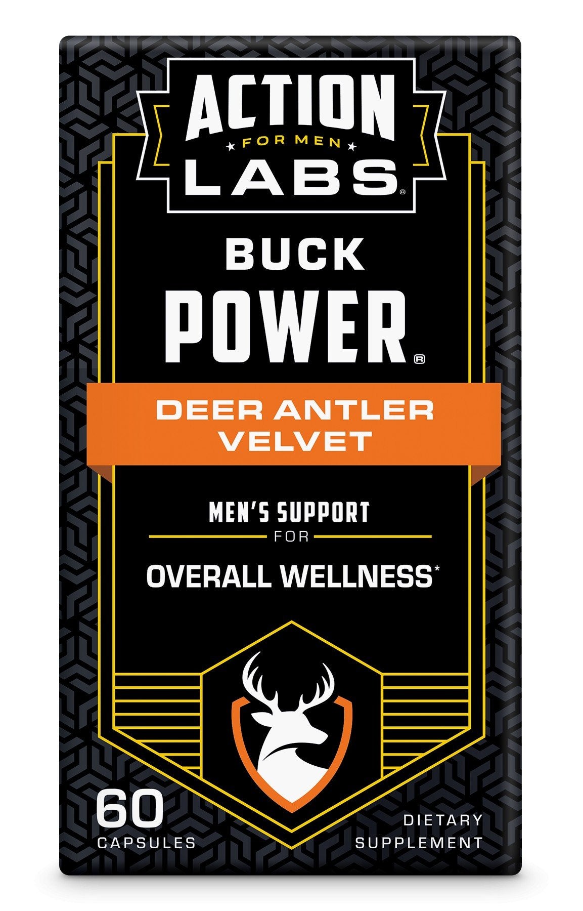 Action Labs Deer Antler Velvet, Buckpower 60 Capsule