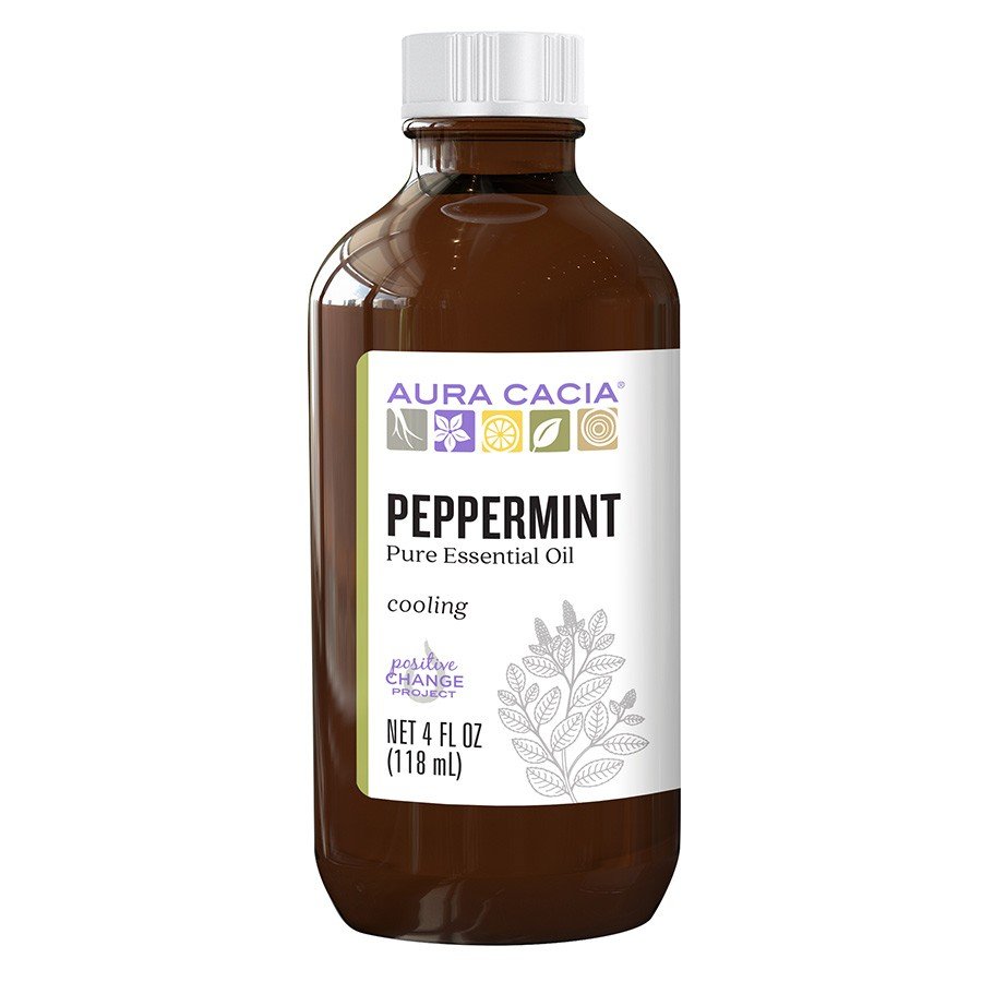 Aura Cacia Peppermint Essential Oil 4 fl oz Liquid