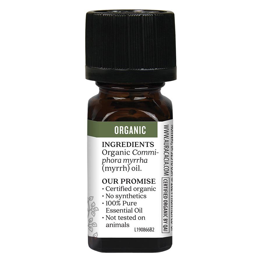 Aura Cacia Organic Myrrh Essential Oil 0.25 fl oz Liquid