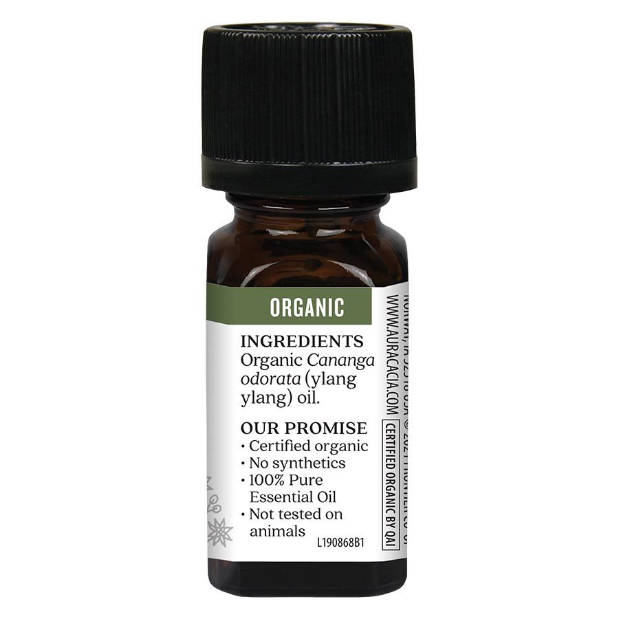 Aura Cacia Organic Ylang Ylang Complete Essential Oil 0.25 fl oz Liquid