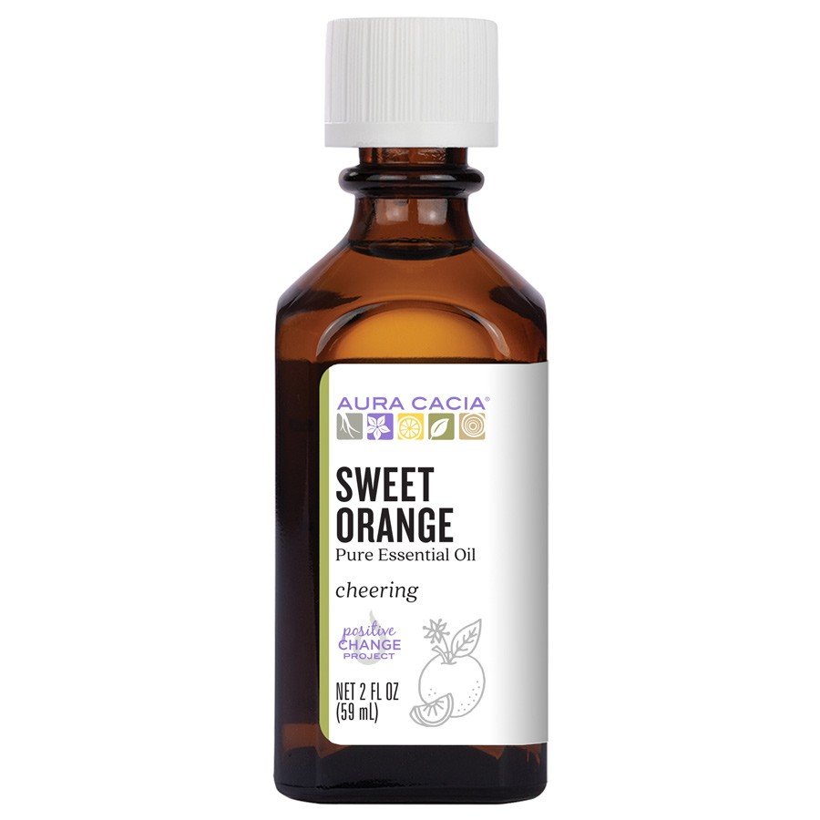 Aura Cacia Sweet Orange Essential Oil 2 fl oz Liquid