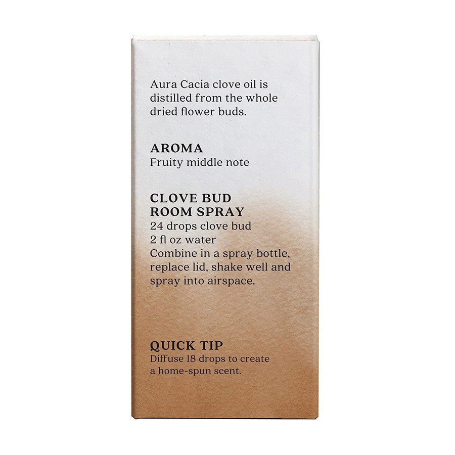 Aura Cacia Clove Essential Oil, Boxed 0.5 fl oz Container