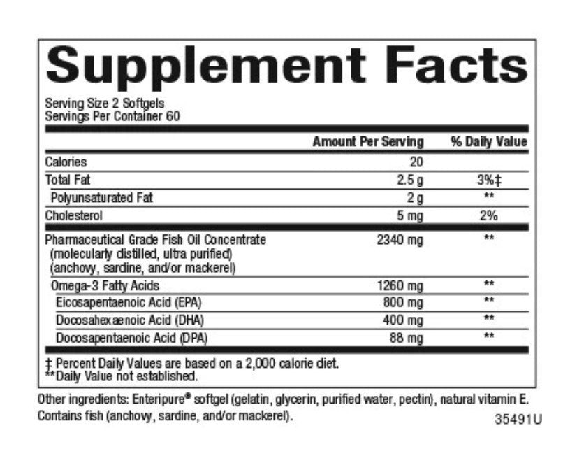 Natural Factors RxOmega-3 Factors 120 Softgel