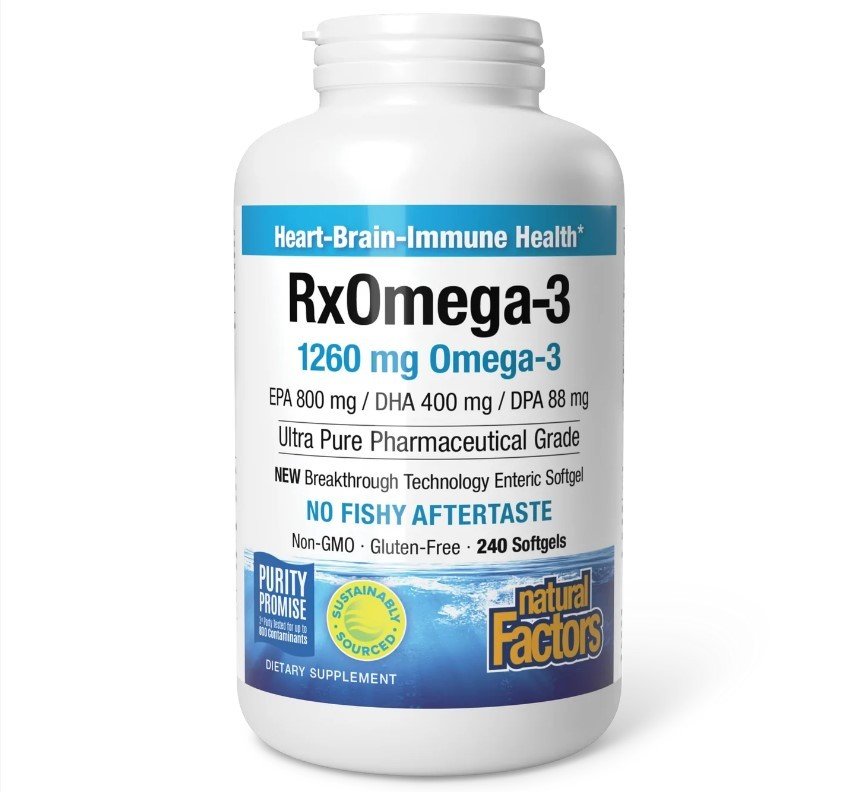 Natural Factors RxOmega-3 Factors 240 Softgel