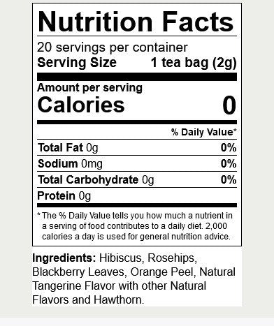 Celestial Seasonings Tangerine Orange Zinger Tea 20 Bag