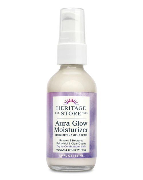 Heritage Store -Aura Glow Moisturizer-Brightening Gel Cream 1.9 fl oz Cream