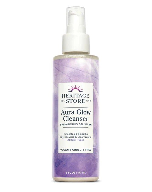 Heritage Store Aura Glow Cleanser-Brightening Gel Wash 6 fl oz Liquid