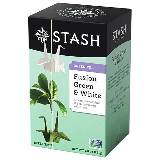 Stash Tea Green Tea Blends-Fusion Green & White 18 Bag